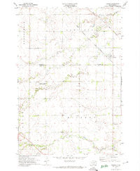 Corona South Dakota Historical topographic map, 1:24000 scale, 7.5 X 7.5 Minute, Year 1971