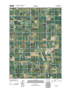 Corsica South Dakota Historical topographic map, 1:24000 scale, 7.5 X 7.5 Minute, Year 2012
