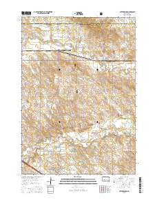 Cottonwood South Dakota Current topographic map, 1:24000 scale, 7.5 X 7.5 Minute, Year 2015