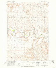 Cottonwood Creek NE South Dakota Historical topographic map, 1:24000 scale, 7.5 X 7.5 Minute, Year 1956