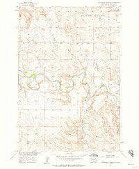Cottonwood Creek NE South Dakota Historical topographic map, 1:24000 scale, 7.5 X 7.5 Minute, Year 1956