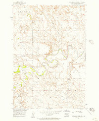 Cottonwood Creek NW South Dakota Historical topographic map, 1:24000 scale, 7.5 X 7.5 Minute, Year 1956