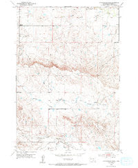 Cottonwood Draw South Dakota Historical topographic map, 1:24000 scale, 7.5 X 7.5 Minute, Year 1953