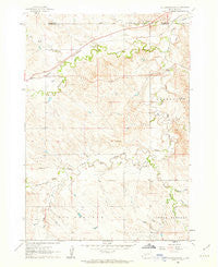 Cottonwood NE South Dakota Historical topographic map, 1:24000 scale, 7.5 X 7.5 Minute, Year 1961