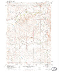 Cottonwood NE South Dakota Historical topographic map, 1:24000 scale, 7.5 X 7.5 Minute, Year 1961