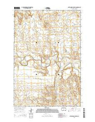 Cottonwood Creek NE South Dakota Current topographic map, 1:24000 scale, 7.5 X 7.5 Minute, Year 2015