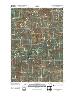 Cottonwood Creek NW South Dakota Historical topographic map, 1:24000 scale, 7.5 X 7.5 Minute, Year 2012