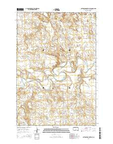 Cottonwood Creek NW South Dakota Current topographic map, 1:24000 scale, 7.5 X 7.5 Minute, Year 2015
