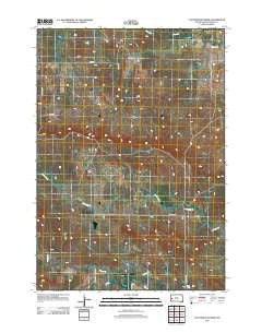 Cottonwood Draw South Dakota Historical topographic map, 1:24000 scale, 7.5 X 7.5 Minute, Year 2012