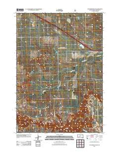 Cottonwood SW South Dakota Historical topographic map, 1:24000 scale, 7.5 X 7.5 Minute, Year 2012