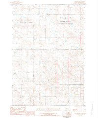 Cow Butte SE South Dakota Historical topographic map, 1:24000 scale, 7.5 X 7.5 Minute, Year 1983