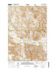 Cow Butte NE South Dakota Current topographic map, 1:24000 scale, 7.5 X 7.5 Minute, Year 2015