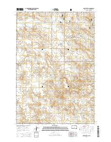 Cow Butte SE South Dakota Current topographic map, 1:24000 scale, 7.5 X 7.5 Minute, Year 2015
