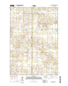 Cow Butte SW South Dakota Current topographic map, 1:24000 scale, 7.5 X 7.5 Minute, Year 2015