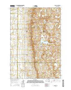 Crandall South Dakota Current topographic map, 1:24000 scale, 7.5 X 7.5 Minute, Year 2015