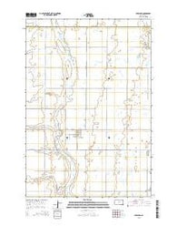 Cresbard South Dakota Current topographic map, 1:24000 scale, 7.5 X 7.5 Minute, Year 2015