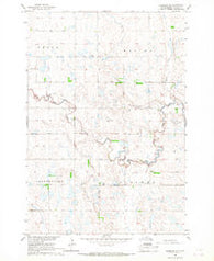 Cresbard SE South Dakota Historical topographic map, 1:24000 scale, 7.5 X 7.5 Minute, Year 1966