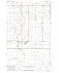 Cresbard South Dakota Historical topographic map, 1:24000 scale, 7.5 X 7.5 Minute, Year 1966