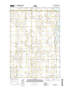 Cresbard NE South Dakota Current topographic map, 1:24000 scale, 7.5 X 7.5 Minute, Year 2015