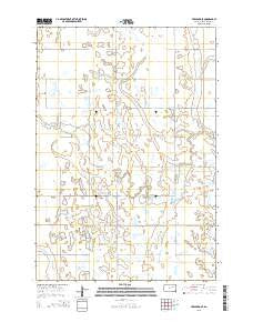 Cresbard SE South Dakota Current topographic map, 1:24000 scale, 7.5 X 7.5 Minute, Year 2015