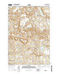 Crocker South Dakota Current topographic map, 1:24000 scale, 7.5 X 7.5 Minute, Year 2015