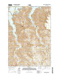 Crokett Mountains South Dakota Current topographic map, 1:24000 scale, 7.5 X 7.5 Minute, Year 2015