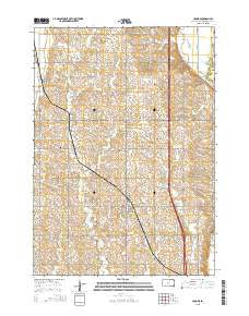 Crooks South Dakota Current topographic map, 1:24000 scale, 7.5 X 7.5 Minute, Year 2015