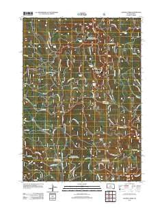 Crooks Tower South Dakota Historical topographic map, 1:24000 scale, 7.5 X 7.5 Minute, Year 2012