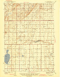 Crow Lake South Dakota Historical topographic map, 1:62500 scale, 15 X 15 Minute, Year 1942