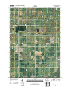 Crow Lake South Dakota Historical topographic map, 1:24000 scale, 7.5 X 7.5 Minute, Year 2012