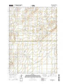 Crow Lake South Dakota Current topographic map, 1:24000 scale, 7.5 X 7.5 Minute, Year 2015