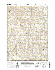 Crowe Dam South Dakota Current topographic map, 1:24000 scale, 7.5 X 7.5 Minute, Year 2015