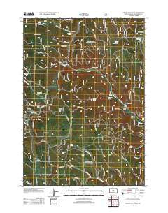 Crows Nest Peak South Dakota Historical topographic map, 1:24000 scale, 7.5 X 7.5 Minute, Year 2012