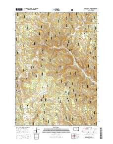 Crows Nest Peak South Dakota Current topographic map, 1:24000 scale, 7.5 X 7.5 Minute, Year 2015