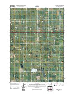 Crystal Lake South Dakota Historical topographic map, 1:24000 scale, 7.5 X 7.5 Minute, Year 2012