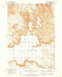 Cuny Table East South Dakota Historical topographic map, 1:24000 scale, 7.5 X 7.5 Minute, Year 1950