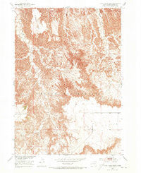 Cuny Table West South Dakota Historical topographic map, 1:24000 scale, 7.5 X 7.5 Minute, Year 1951