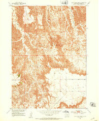 Cuny Table West South Dakota Historical topographic map, 1:24000 scale, 7.5 X 7.5 Minute, Year 1951