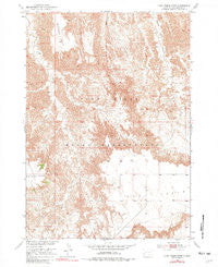 Cuny Table West South Dakota Historical topographic map, 1:24000 scale, 7.5 X 7.5 Minute, Year 1951