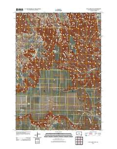 Cuny Table East South Dakota Historical topographic map, 1:24000 scale, 7.5 X 7.5 Minute, Year 2012