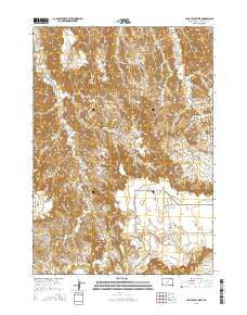 Cuny Table West South Dakota Current topographic map, 1:24000 scale, 7.5 X 7.5 Minute, Year 2015
