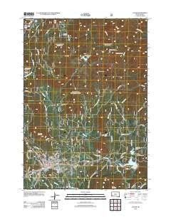 Custer South Dakota Historical topographic map, 1:24000 scale, 7.5 X 7.5 Minute, Year 2012