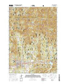 Custer South Dakota Current topographic map, 1:24000 scale, 7.5 X 7.5 Minute, Year 2016