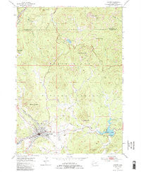 Custer South Dakota Historical topographic map, 1:24000 scale, 7.5 X 7.5 Minute, Year 1954