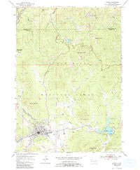 Custer South Dakota Historical topographic map, 1:24000 scale, 7.5 X 7.5 Minute, Year 1954