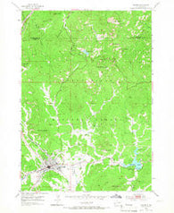 Custer South Dakota Historical topographic map, 1:24000 scale, 7.5 X 7.5 Minute, Year 1954