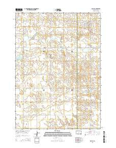 Dallas South Dakota Current topographic map, 1:24000 scale, 7.5 X 7.5 Minute, Year 2015