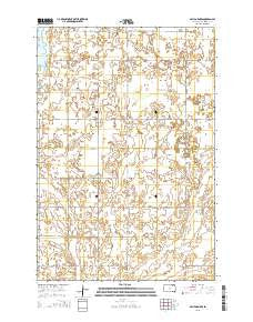 Daly Corners South Dakota Current topographic map, 1:24000 scale, 7.5 X 7.5 Minute, Year 2015