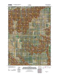 Dalzell South Dakota Historical topographic map, 1:24000 scale, 7.5 X 7.5 Minute, Year 2012
