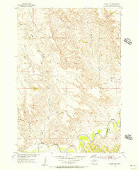 Dalzell NW South Dakota Historical topographic map, 1:24000 scale, 7.5 X 7.5 Minute, Year 1954